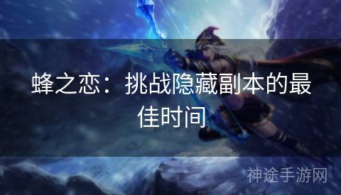 蜂之恋：挑战隐藏副本的最佳时间