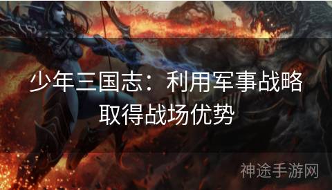少年三国志：利用军事战略取得战场优势