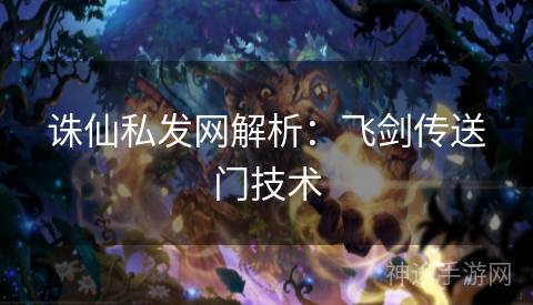 诛仙私发网解析：飞剑传送门技术