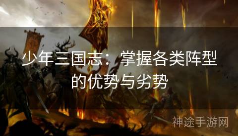 少年三国志：掌握各类阵型的优势与劣势