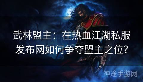 武林盟主：在热血江湖私服发布网如何争夺盟主之位？