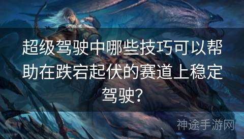 超级驾驶中哪些技巧可以帮助在跌宕起伏的赛道上稳定驾驶？
