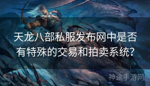 天龙八部私服发布网中是否有特殊的交易和拍卖系统？