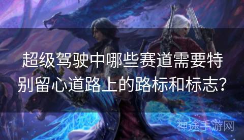 超级驾驶中哪些赛道需要特别留心道路上的路标和标志？