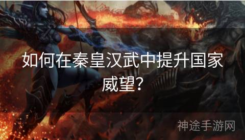 如何在秦皇汉武中提升国家威望？