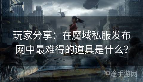 玩家分享：在魔域私服发布网中最难得的道具是什么？
