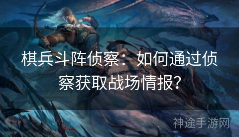 棋兵斗阵侦察：如何通过侦察获取战场情报？