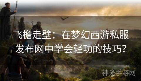 飞檐走壁：在梦幻西游私服发布网中学会轻功的技巧？