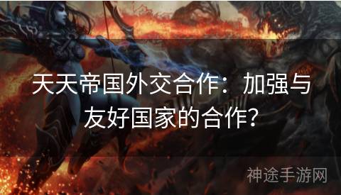 天天帝国外交合作：加强与友好国家的合作？