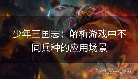 少年三国志：解析游戏中不同兵种的应用场景