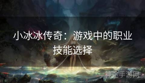 小冰冰传奇：游戏中的职业技能选择