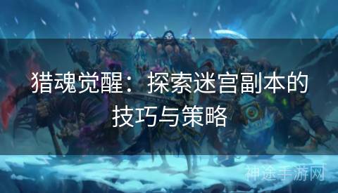 猎魂觉醒：探索迷宫副本的技巧与策略