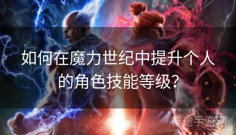 如何在魔力世纪中提升个人的角色技能等级？