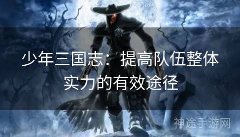 少年三国志：提高队伍整体实力的有效途径