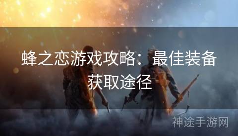 蜂之恋游戏攻略：最佳装备获取途径