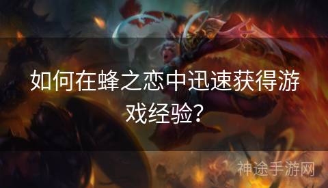 如何在蜂之恋中迅速获得游戏经验？