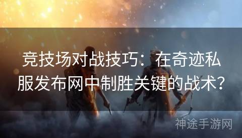 竞技场对战技巧：在奇迹私服发布网中制胜关键的战术？