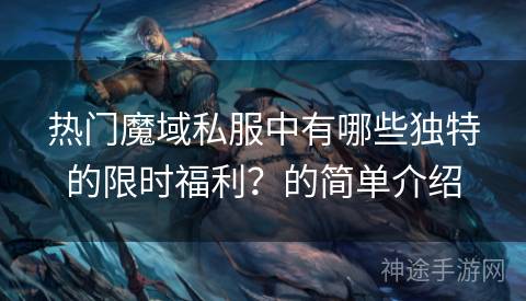 热门魔域私服中有哪些独特的限时福利？的简单介绍